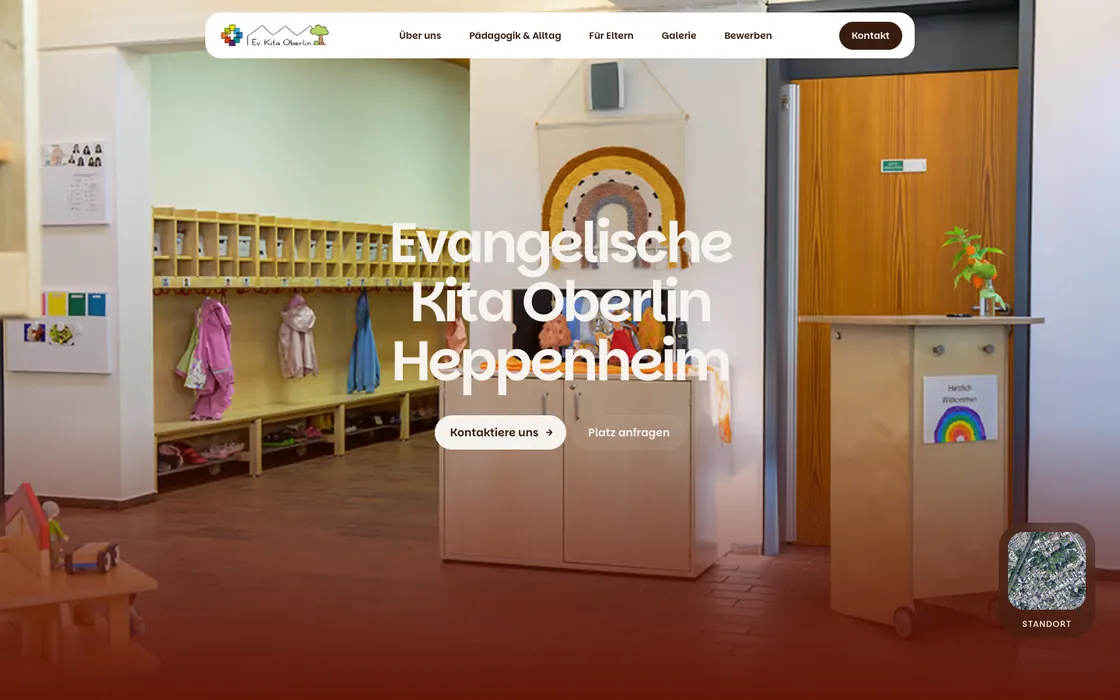 Webseite von Ev. Kita Oberlin