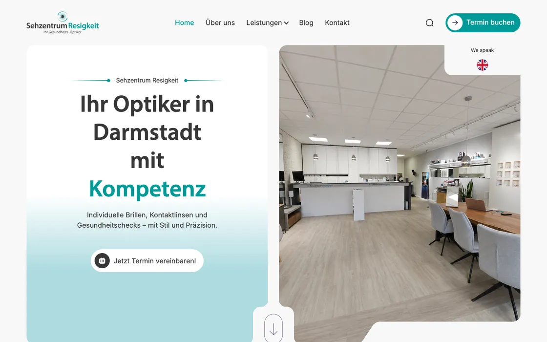Webseite von Sehzentrum Resigkeit